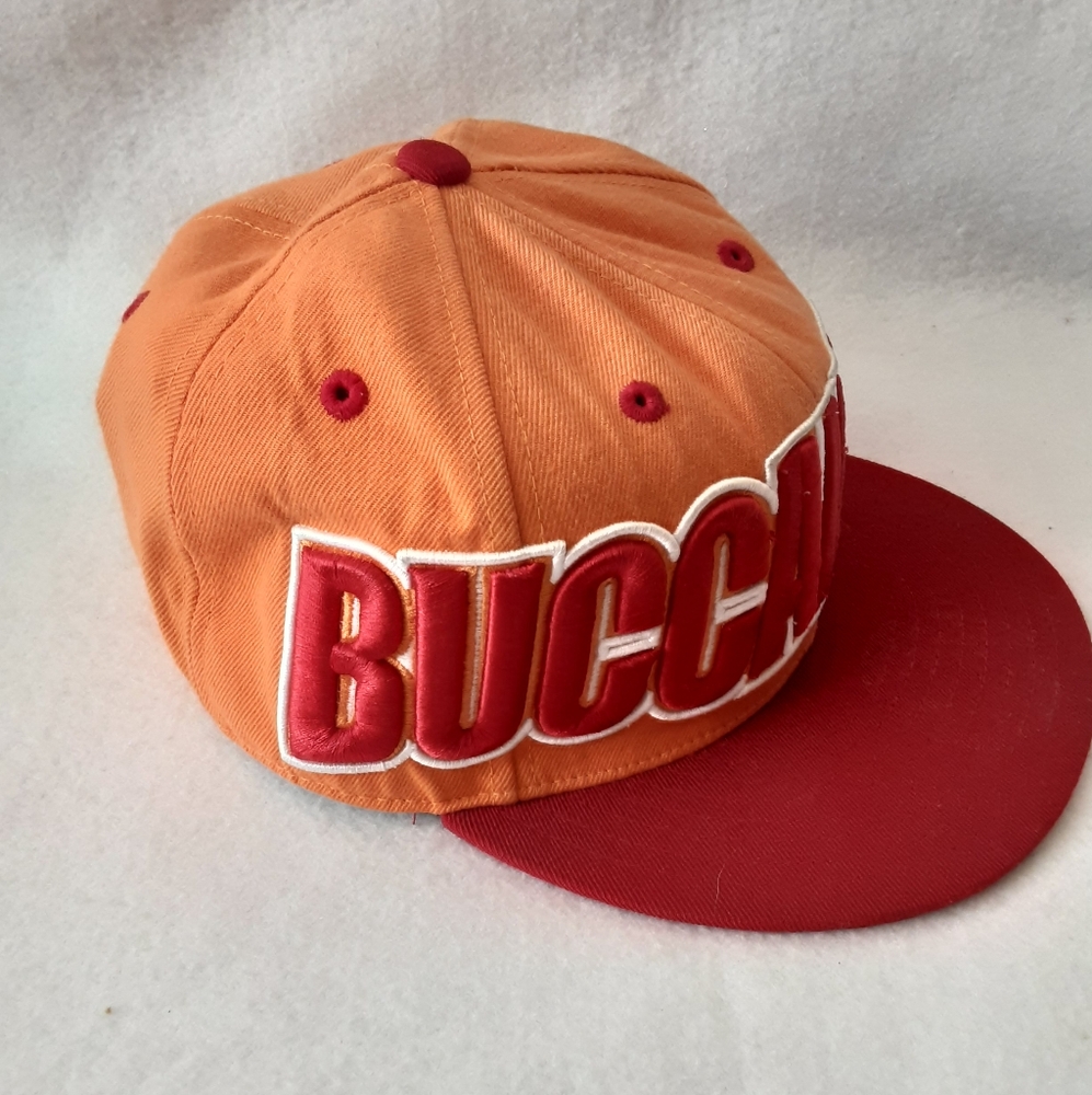 Mitchell & Ness Orange and Red Fitted Cap - Picture 2 of 6